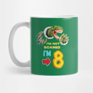 8th Birthday Dinosaur Mug